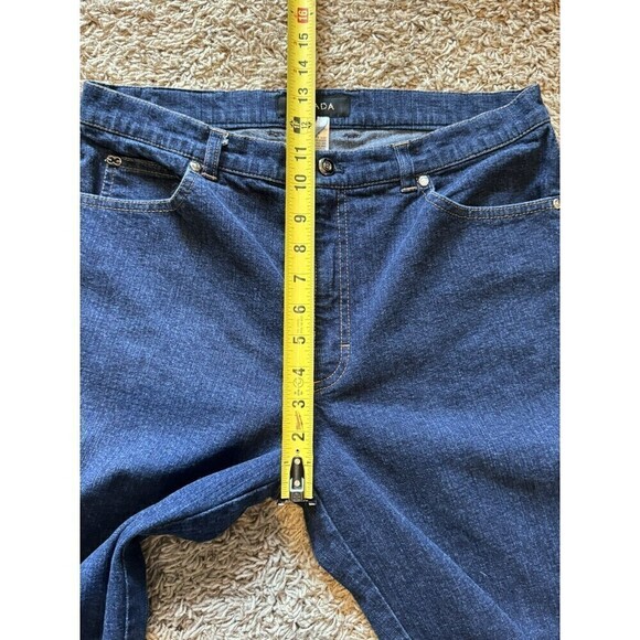 Escada Womens Dark Wash High Rise Denim Straight Leg Jeans Size 42 or 12 - Picture 10 of 11